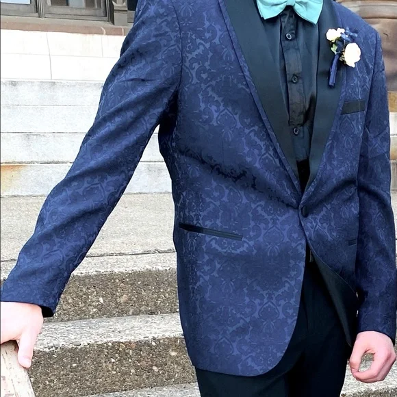 Suits Blazers Mens Suit Jacket Smallnavyblack Poshmark - Main Image